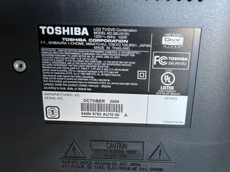 Toshiba tab With DVD On The Side 24 Inches