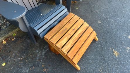 Adirondack wooden feet rest