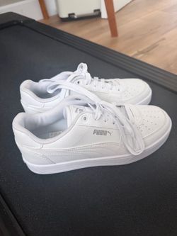 Puma White Low-Top Sneakers