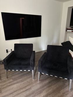 Accent Chairs By “American Leather “, $220 Each