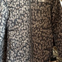 Girl Reversible The North Face Jacket Size M10/12 Size XL 18