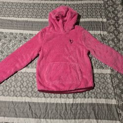 *NEW WITH TAG* Girl's Size M Pink Fleece Hooded Sweater