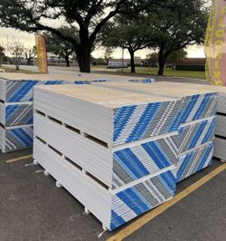 Drywall 1/2 Inch 4 x 8  $10.50 Each Sheetrock 