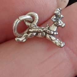 Vtg.sterling Silver Christmas Reindeer Charm