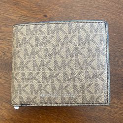Michael Kors Men’s Leather Wallet with Passcase
