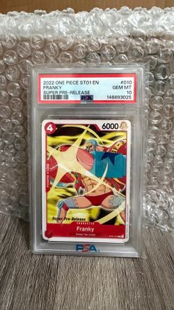 2022 ONE PIECE 010 FRANKY SUPER PRE-RELEASE PSA 10 GEM MINT