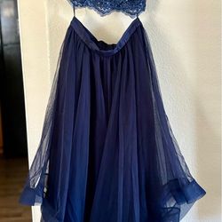 Navy Blue Prom Dress