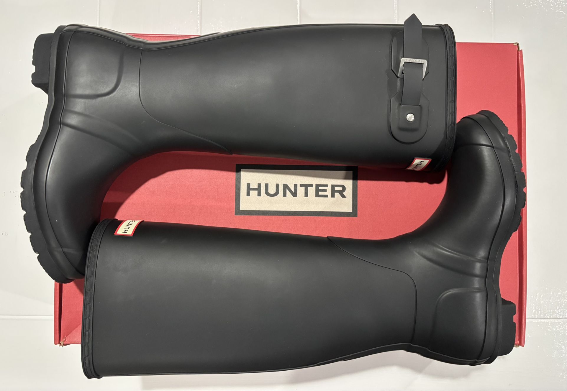 NEW Hunter Original Waterproof Black Tall Rain Boots (Women’s Size 8) - $75