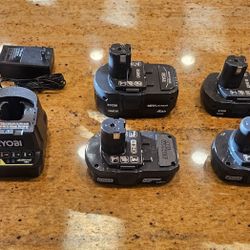 Ryobi One + 18V Lithium Batteries