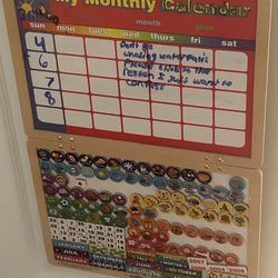 Melissa And Doug Eraser Board Calendar Kids Board 