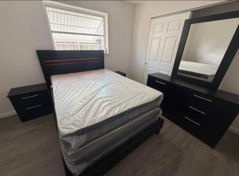 Bedroom set whit led light  - Juego de cuarto con luz led