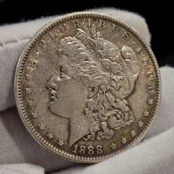 1888-P Morgan Silver Dollar VF Peripheral Toning