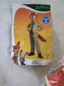 Nick Wilde Zootopia Disney Costume Size 7/8