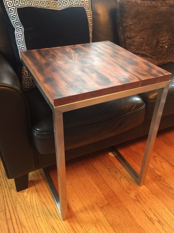 Square wooden table