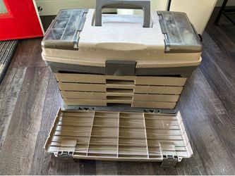 Tackle Box, lures, and other supplies
