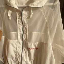 White Mesh Festival Windbreaker Lana Del Rey Lust For Life Size Small Coachella