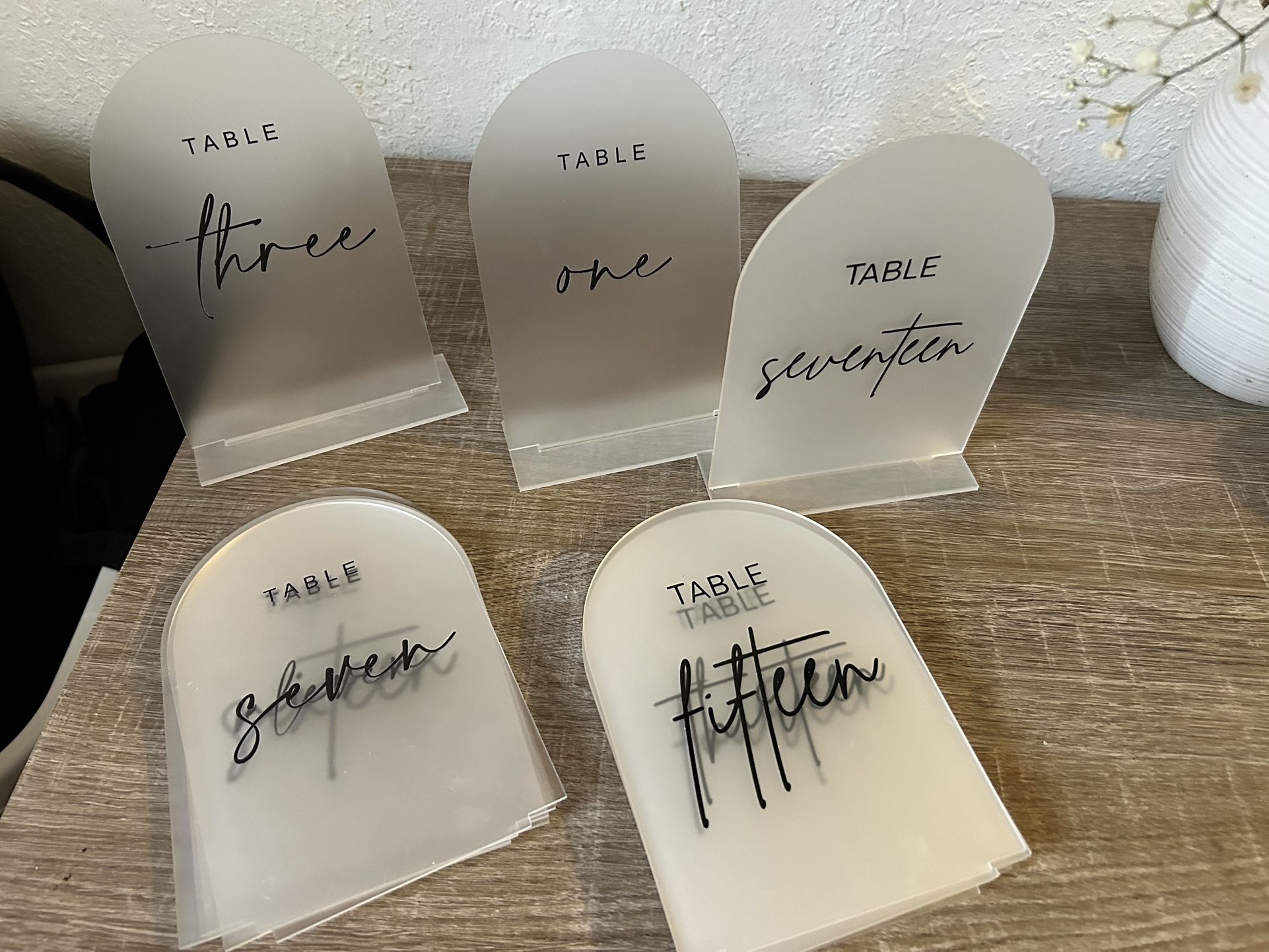 Banquet Table Numbers From 1 To 17 All For. $5
