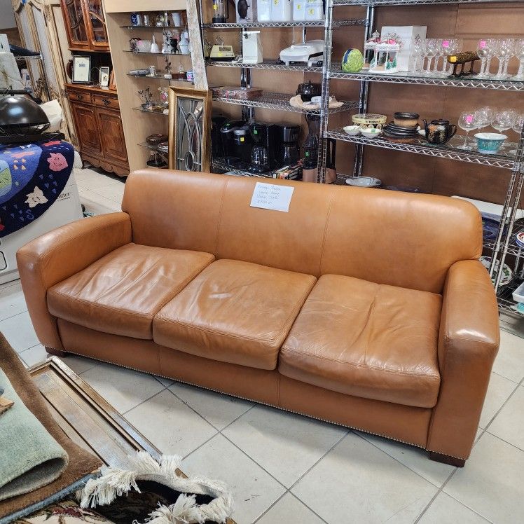 1990s/2000s Ralph Lauren Home Leather Sofa