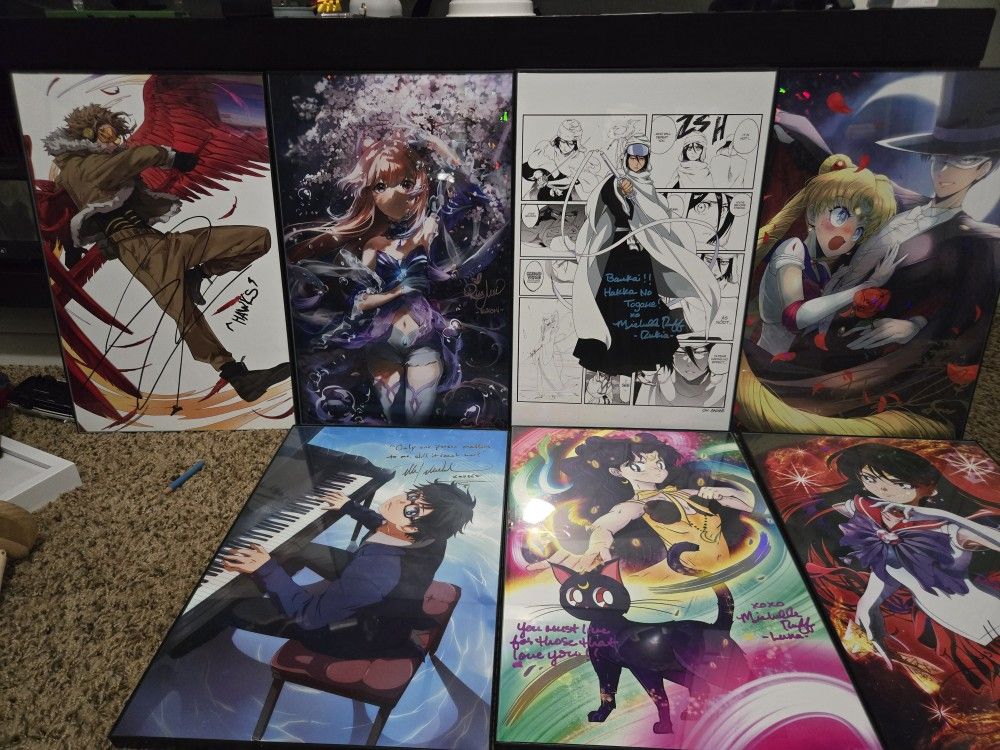 Autographed Anime Prints