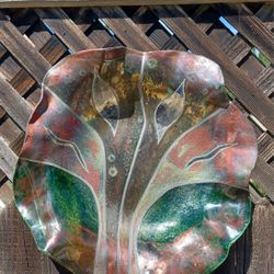 Copper Enamel Art Bowl/ 1960's 