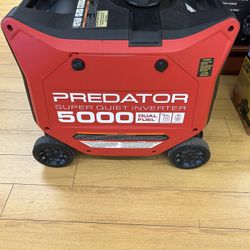 PREDATOR 5000 Watt Dual-Fuel SUPER QUIET Inverter Generator