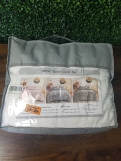 Mego Duvet Cover Set Faux Fur King