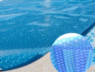 Heated Pool Solar Blanket Cover - Blue