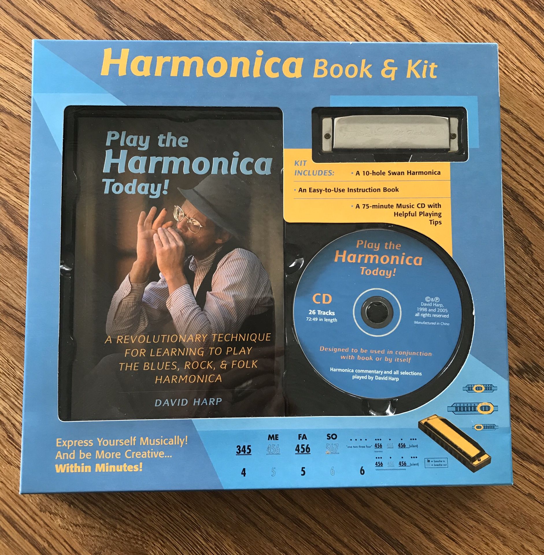 Swan Harmonica Set - New in Box