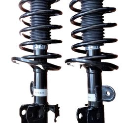 Frontal Pair Of New Toyota Prius (2010-2015) Assembled Struts & Shock Absorbing Coil Springs