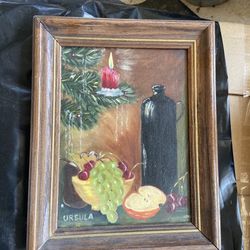 Antique Signed Oil Painting 
