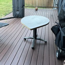 Table On Wheels Tear-drop Shape