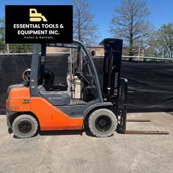 2019 Toyota 8FGU25 3-Stage Dual Fuel LPG/Gas 5,000lb Pneumatic Forklift Propane