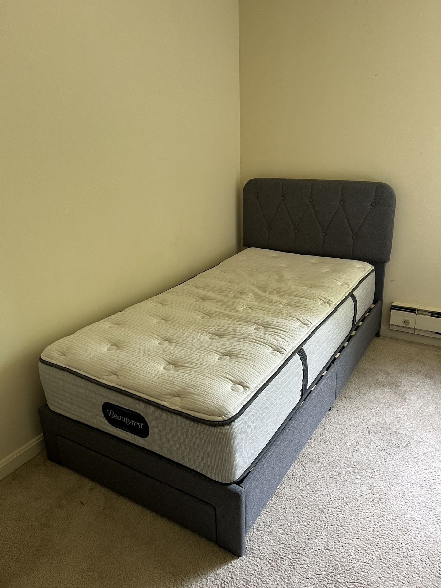 Twin Size Bed Frame & Mattress