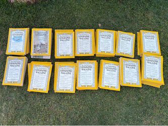 National Geographic magazines