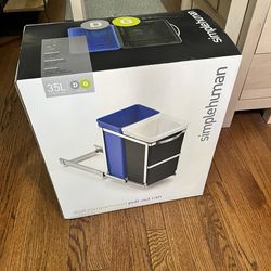 Simple Human pull-out under counter trash can