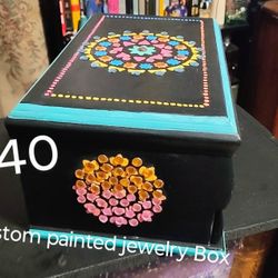 Custom Painted Jewelry Box 