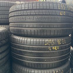 20” Tires Semi New Pirelli 295/40/20 With Free Installation $160 Both