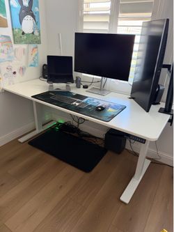 White Autonomous Desk Pro 70.5”W x 30” Depth x 1” Thick