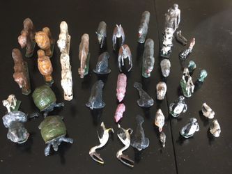 Antique 1940s British Painted Diecast Ark Animals