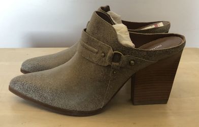 New Donald J Pilner Vero 2-RM Bronze Cracked Metallic Size 10 Leather Upper, Leather/Rubber Sole