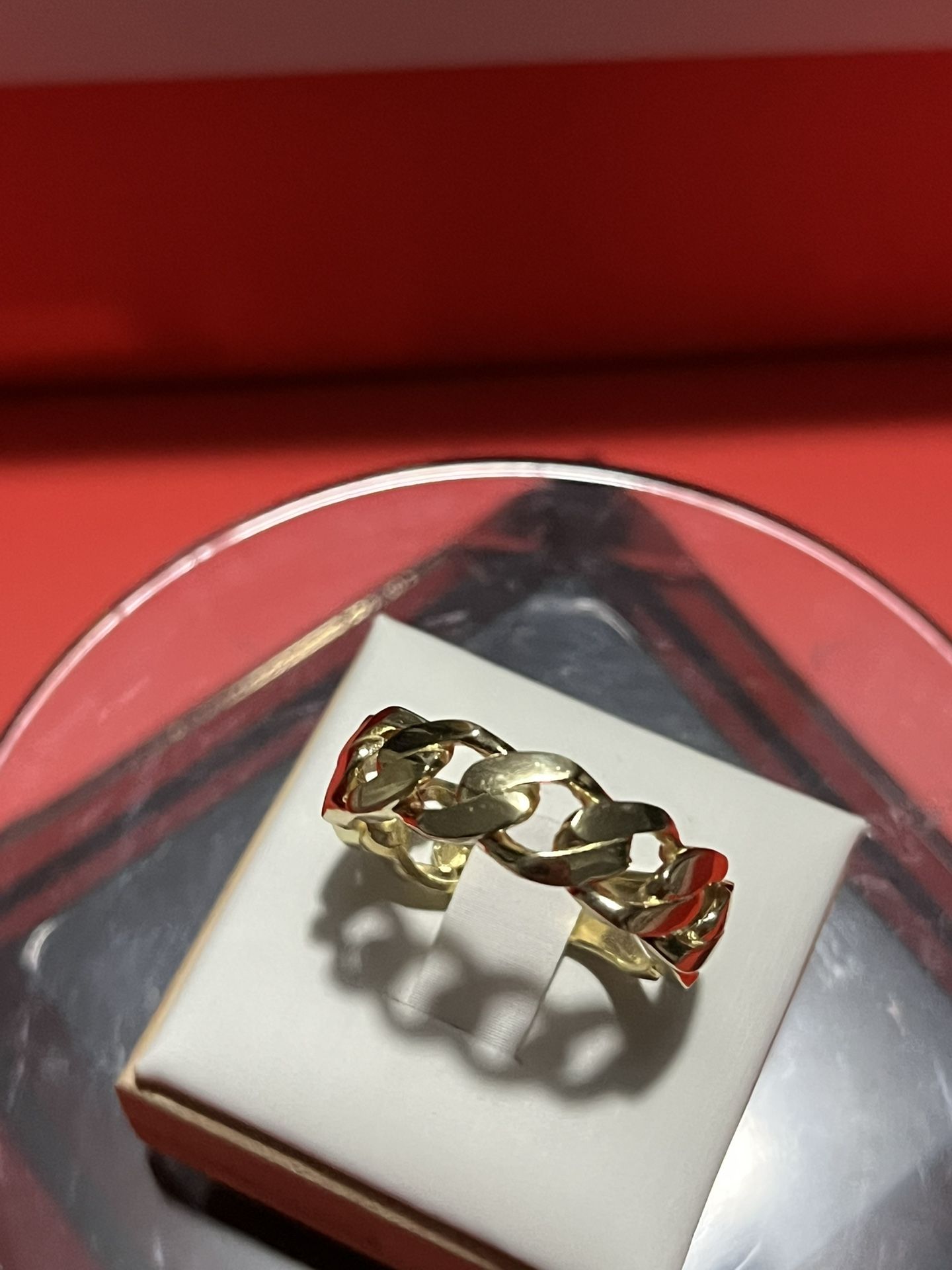 Brand New Solid 10k Gold Cuban Ring