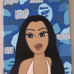 Custom BRATZ X BAPE Painting 