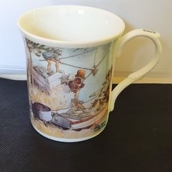 Heirloom Carl Larson Crayfishing Fine Bone China Cup