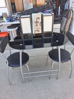 3-PieceTable set/2 lamps