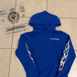 Chrome Hearts  Matty Boy SPACE Logo Blue Hoodie