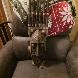Authentic African Horn Mask