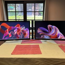 Dual Asus 27" LED LCD Full HD Widescreen Monitor Set