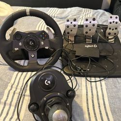 Logitech - G920 Driving Force Racing Wheel and Pedals for Xbox Series X/S, Xbox One, PC - Black