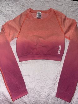 Gymshark Ombre Long Sleeve Crop Top