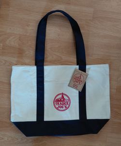 Trader Joe's Reusable Canvas Tote Bag Original size